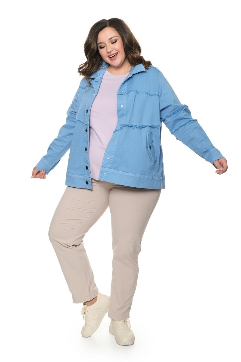 Артикул 901610 - джинсовая куртка большого размера